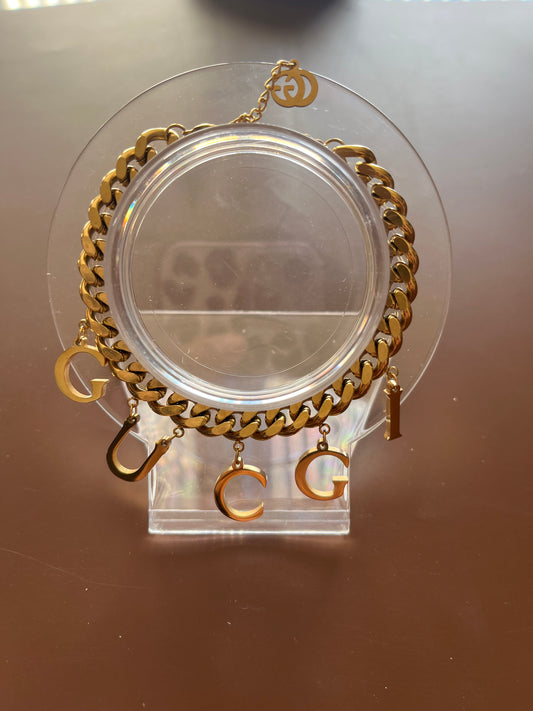 gold Gucci inspired bracelet