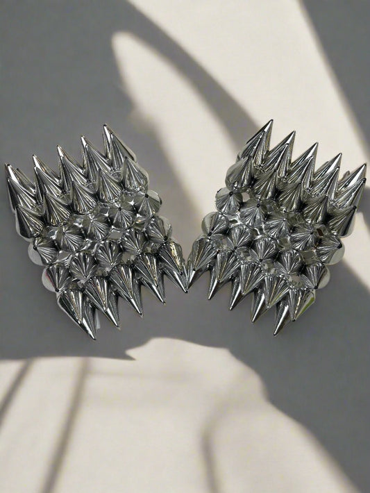 Silver spike bracelet