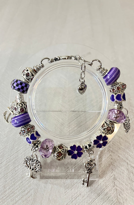 purple adjustable bracelet