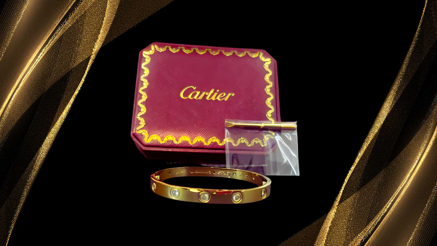 Cartier Inspired Gold Bracelet